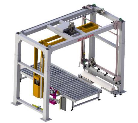 Film winding machine can be used with the assembly line